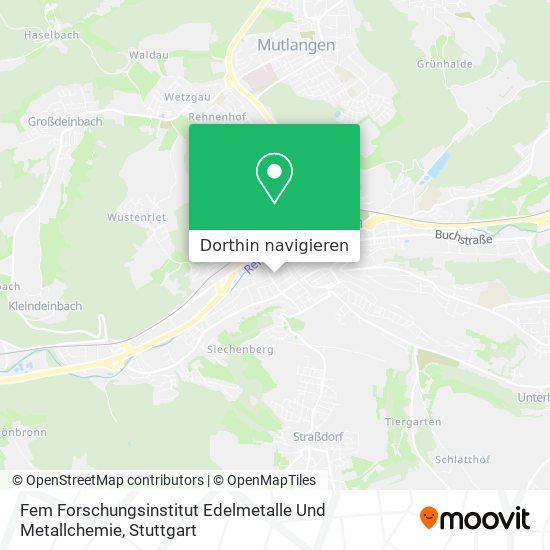 Fem Forschungsinstitut Edelmetalle Und Metallchemie Karte