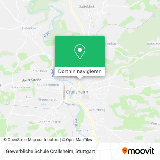 Gewerbliche Schule Crailsheim Karte