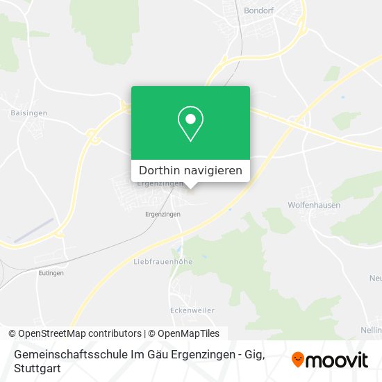 Gemeinschaftsschule Im Gäu Ergenzingen - Gig Karte