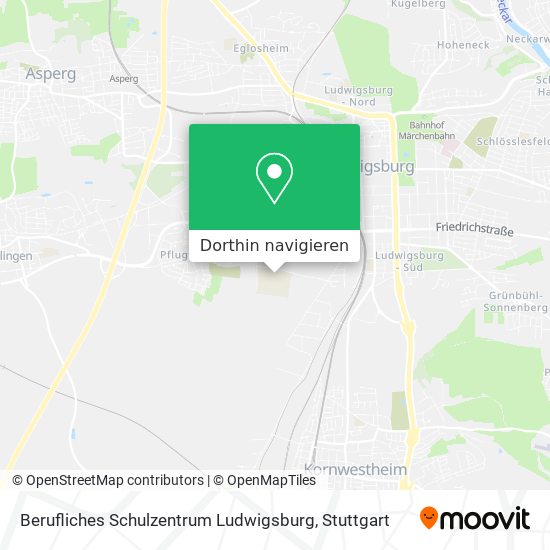 Berufliches Schulzentrum Ludwigsburg Karte