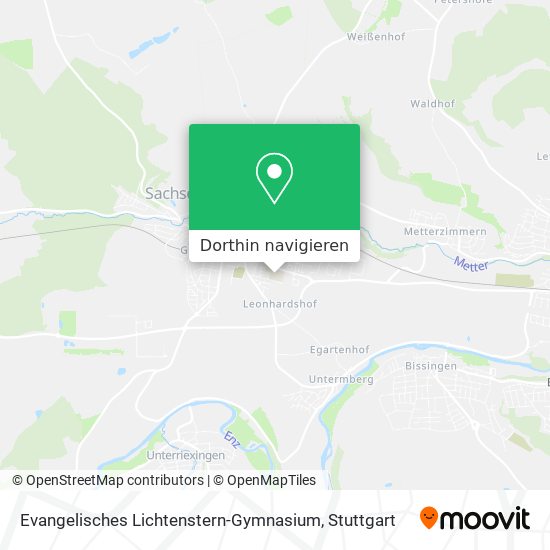 Evangelisches Lichtenstern-Gymnasium Karte