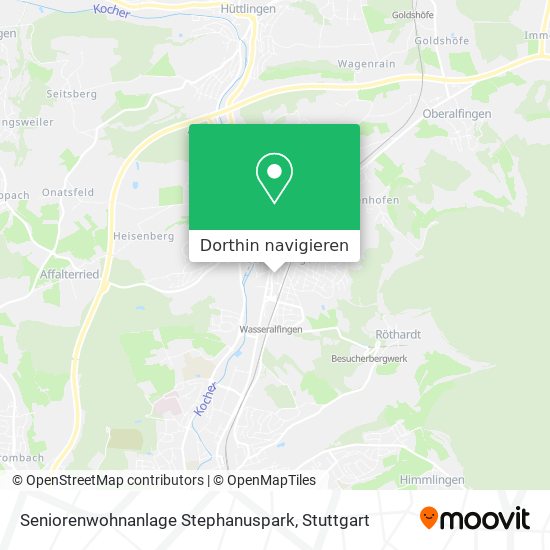 Seniorenwohnanlage Stephanuspark Karte