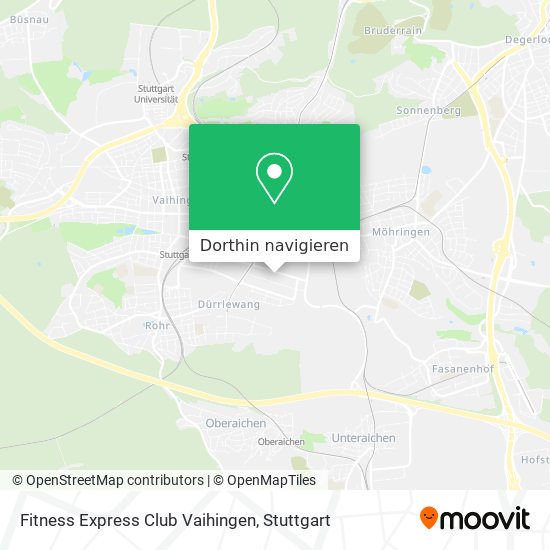 Fitness Express Club Vaihingen Karte
