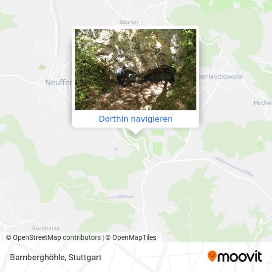 Barnberghöhle Karte