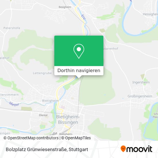 Bolzplatz Grünwiesenstraße Karte