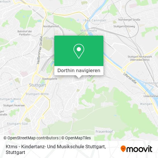 Ktms - Kindertanz- Und Musikschule Stuttgart Karte