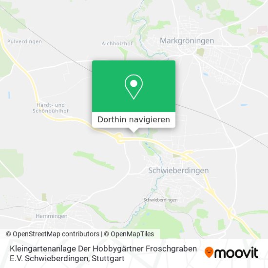 Kleingartenanlage Der Hobbygärtner Froschgraben E.V. Schwieberdingen Karte