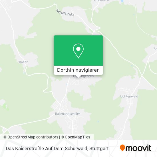 Das Kaisersträßle Auf Dem Schurwald Karte
