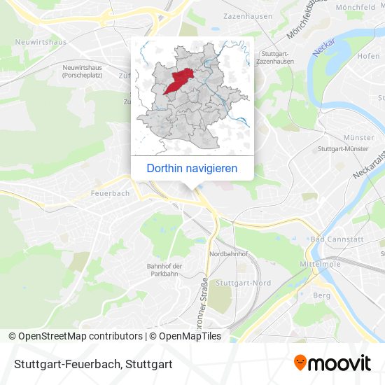 Stuttgart-Feuerbach Karte