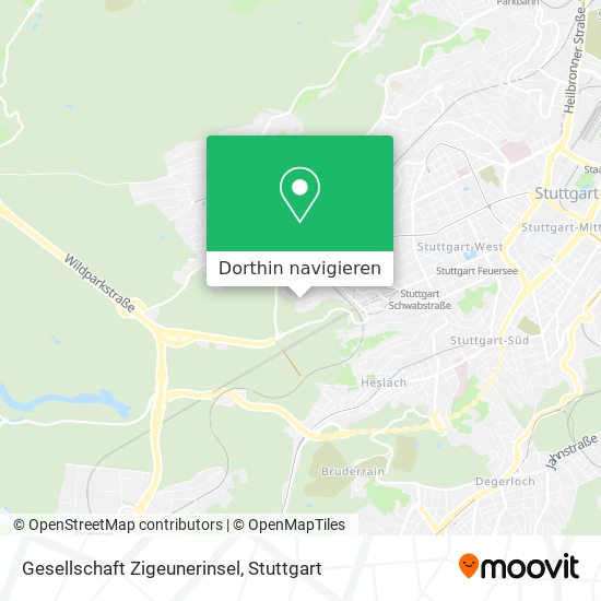 Gesellschaft Zigeunerinsel Karte