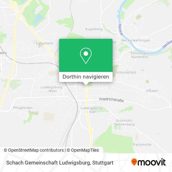 Schach Gemeinschaft Ludwigsburg Karte