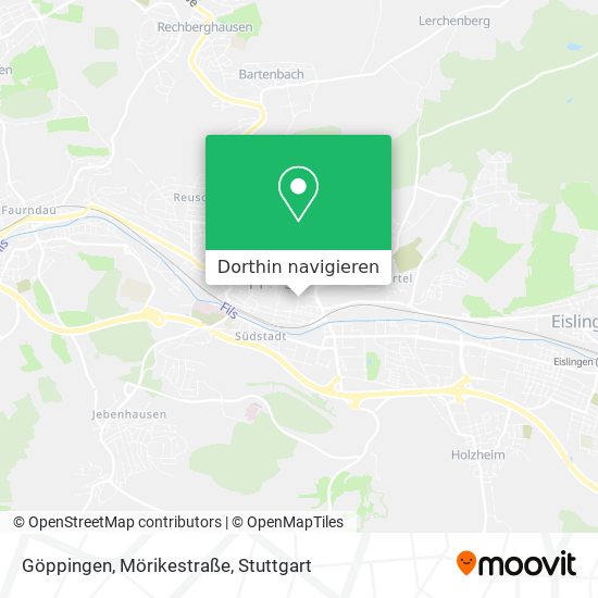 Göppingen, Mörikestraße Karte