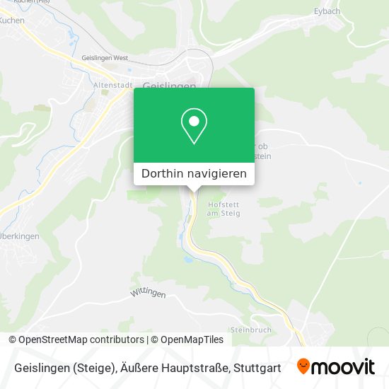 Geislingen (Steige), Äußere Hauptstraße Karte