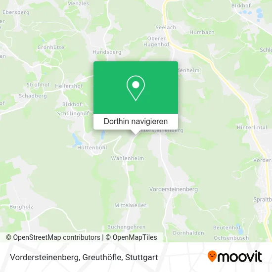 Vordersteinenberg, Greuthöfle Karte