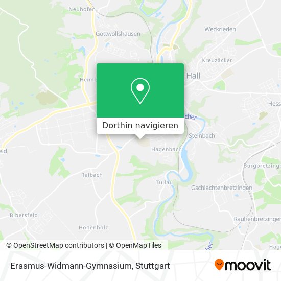 Erasmus-Widmann-Gymnasium Karte