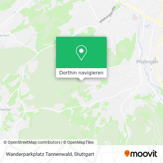 Wanderparkplatz Tannenwald Karte