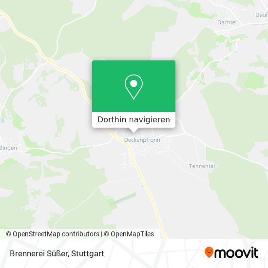 Brennerei Süßer Karte