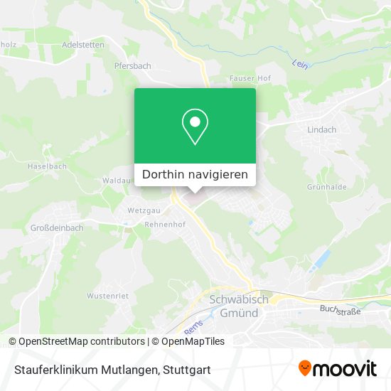 Stauferklinikum Mutlangen Karte