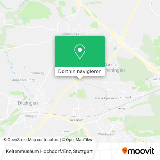 Keltenmuseum Hochdorf/Enz Karte