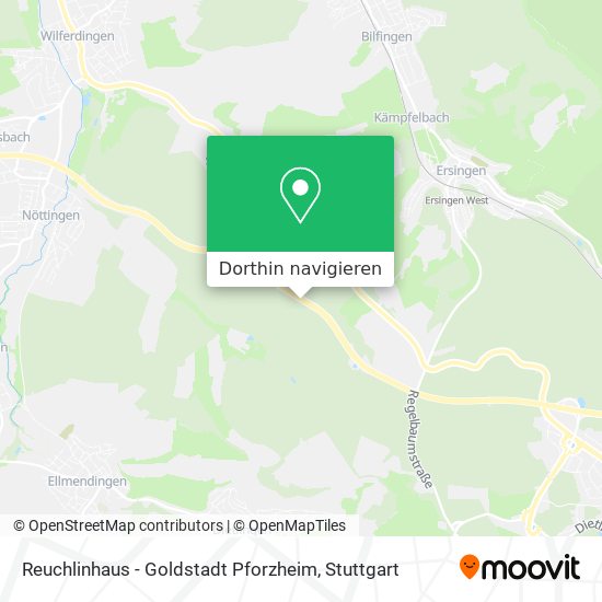 Reuchlinhaus - Goldstadt Pforzheim Karte