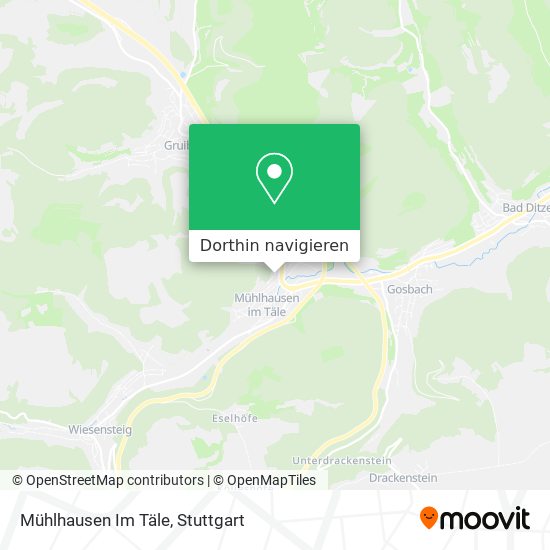 Mühlhausen Im Täle Karte