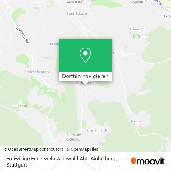 Freiwillige Feuerwehr Aichwald Abt. Aichelberg Karte