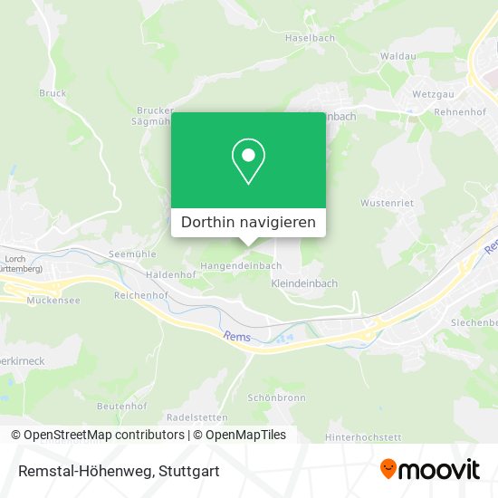 Remstal-Höhenweg Karte