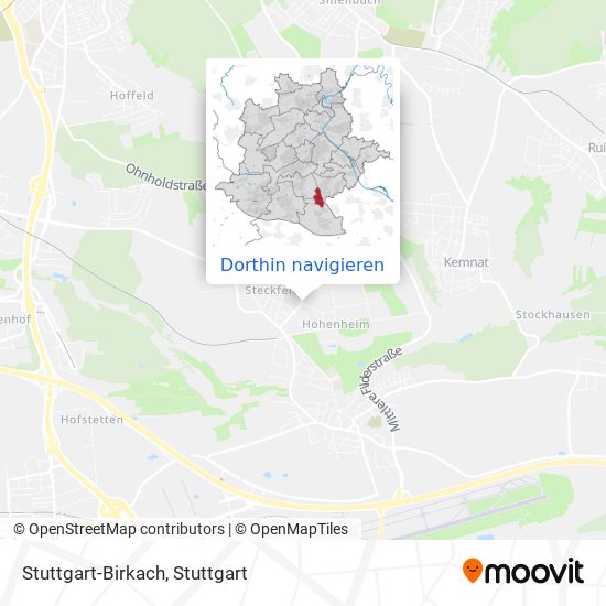 Stuttgart-Birkach Karte