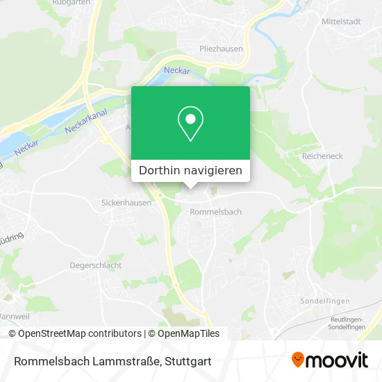 Rommelsbach Lammstraße Karte