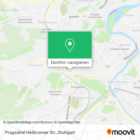 Pragsattel Heilbronner Str. Karte