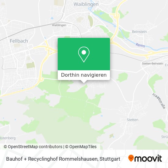 Bauhof + Recyclinghof Rommelshausen Karte