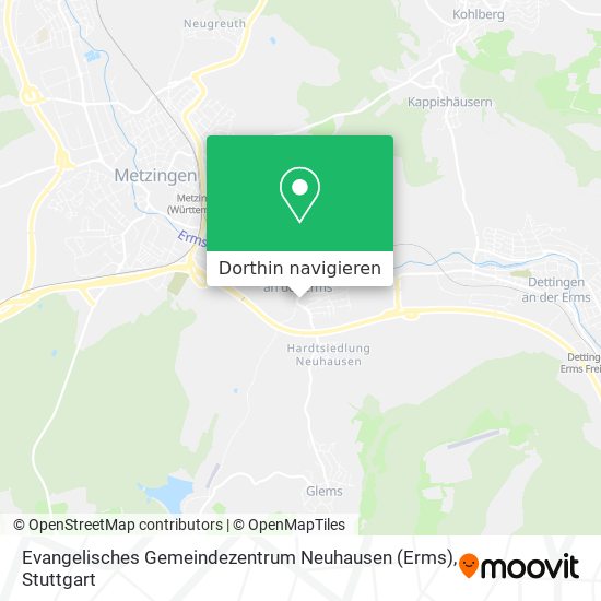 Evangelisches Gemeindezentrum Neuhausen (Erms) Karte