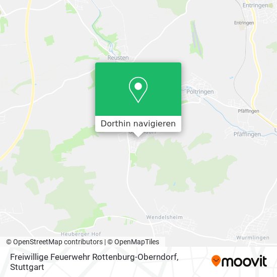 Freiwillige Feuerwehr Rottenburg-Oberndorf Karte