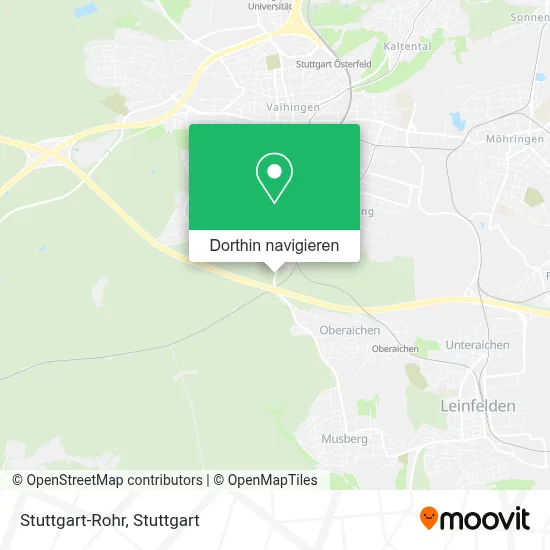 Stuttgart-Rohr Karte