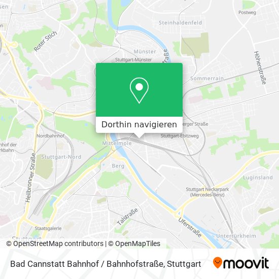 Bad Cannstatt Bahnhof / Bahnhofstraße Karte