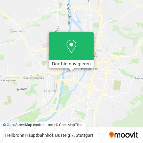 Heilbronn Hauptbahnhof, Busteig 7 Karte