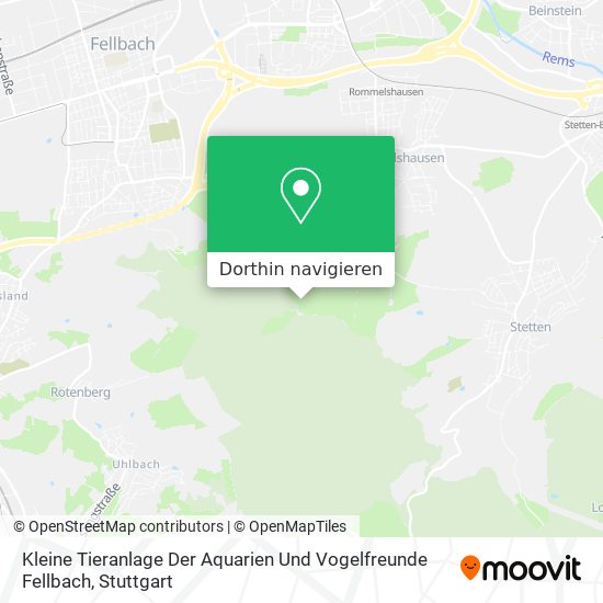Kleine Tieranlage Der Aquarien Und Vogelfreunde Fellbach Karte