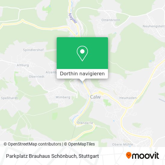 Parkplatz Brauhaus Schönbuch Karte