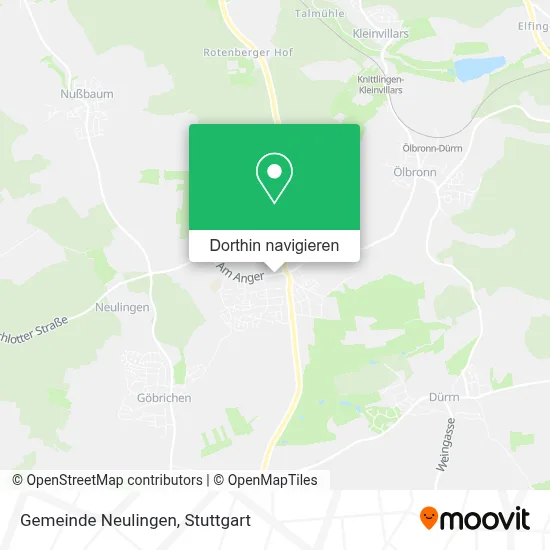 Gemeinde Neulingen Karte