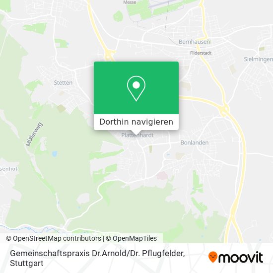 Gemeinschaftspraxis Dr.Arnold / Dr. Pflugfelder Karte