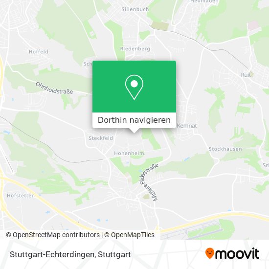 Stuttgart-Echterdingen Karte