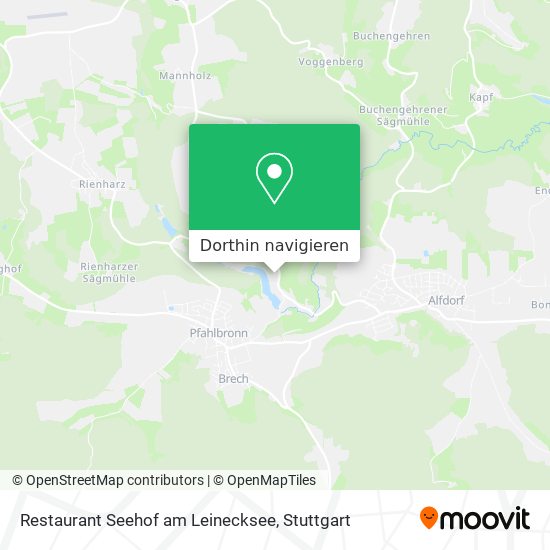 Restaurant Seehof am Leinecksee Karte