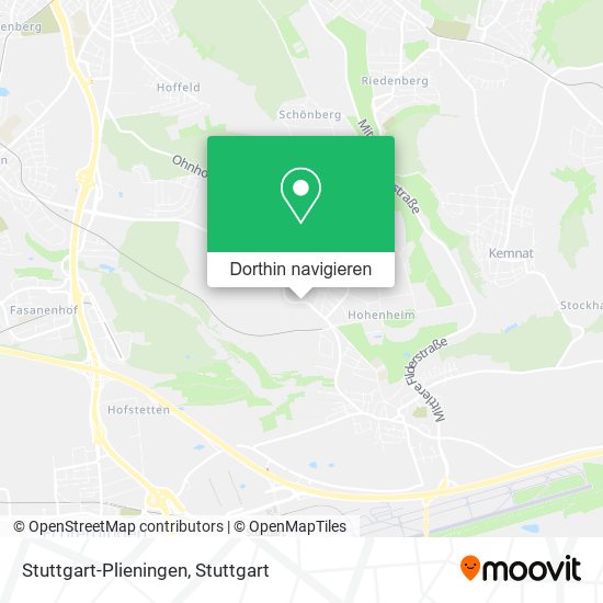 Stuttgart-Plieningen Karte