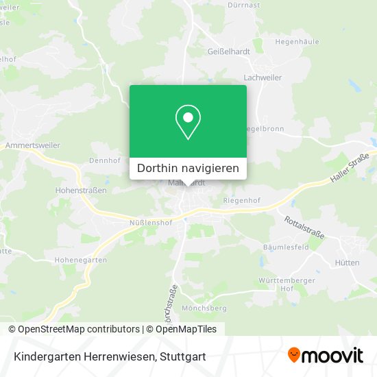 Kindergarten Herrenwiesen Karte