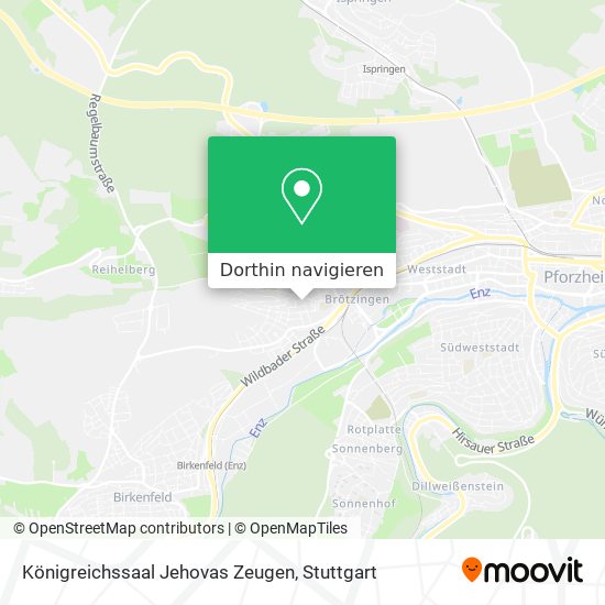 Königreichssaal Jehovas Zeugen Karte