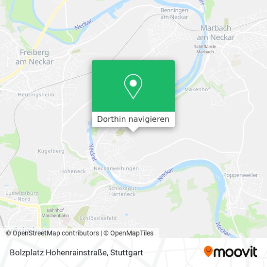 Bolzplatz Hohenrainstraße Karte