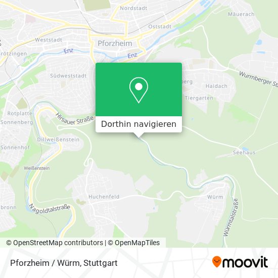 Pforzheim / Würm Karte