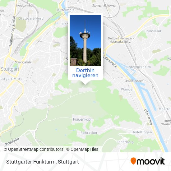 Stuttgarter Funkturm Karte