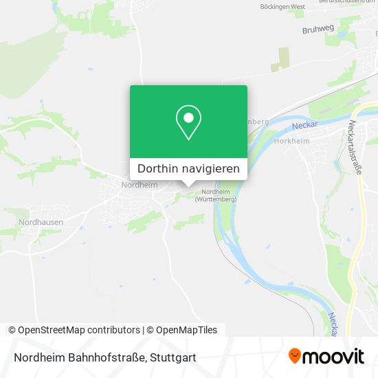 Nordheim Bahnhofstraße Karte
