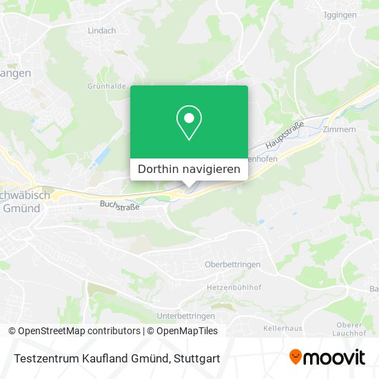 Testzentrum Kaufland Gmünd Karte